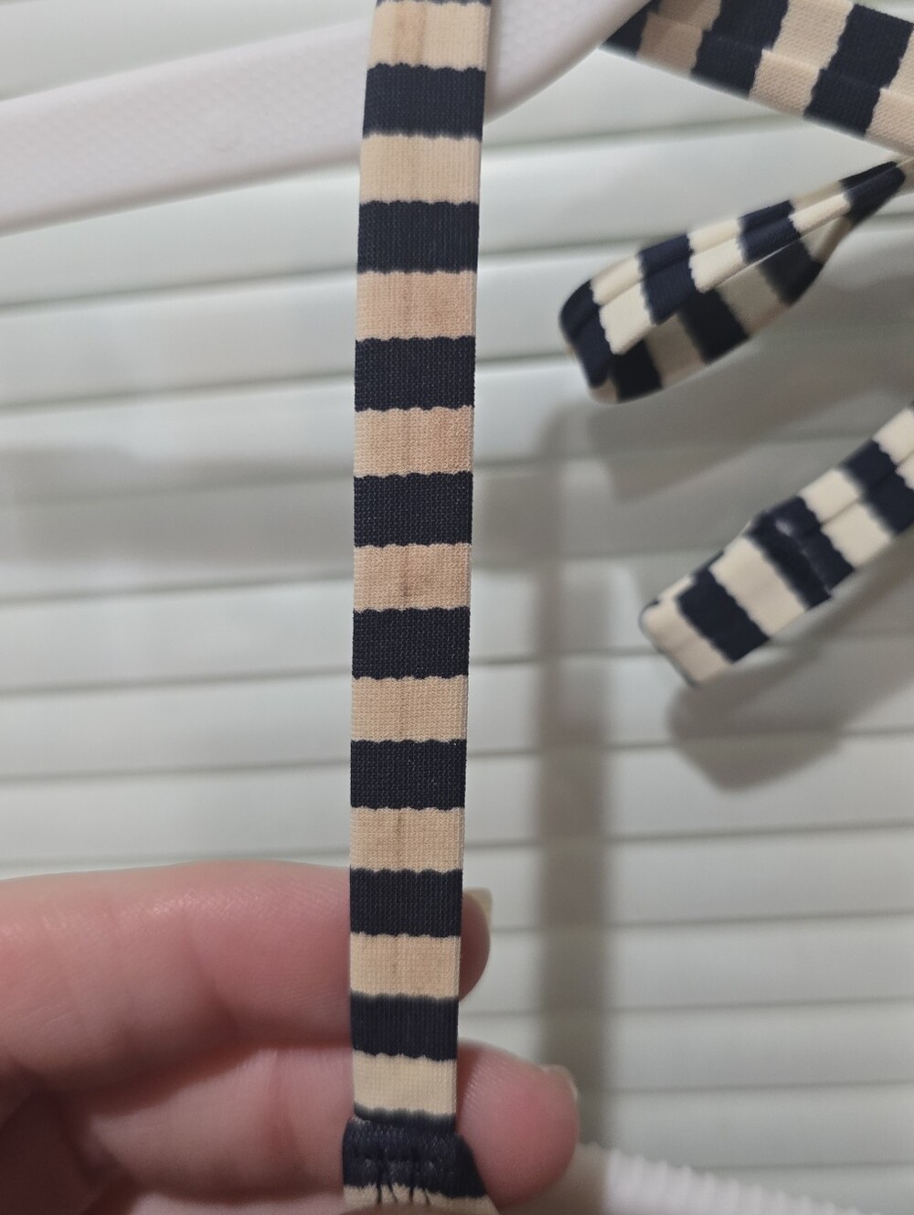Tory Burch Striped 2 Piece Swimsuit Size L - Picture 4 of 5